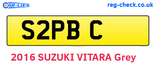 S2PBC are the vehicle registration plates.
