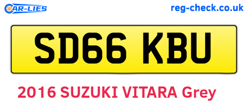SD66KBU are the vehicle registration plates.