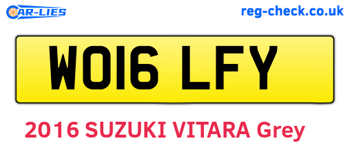 WO16LFY are the vehicle registration plates.