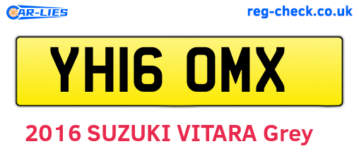YH16OMX are the vehicle registration plates.