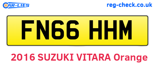 FN66HHM are the vehicle registration plates.