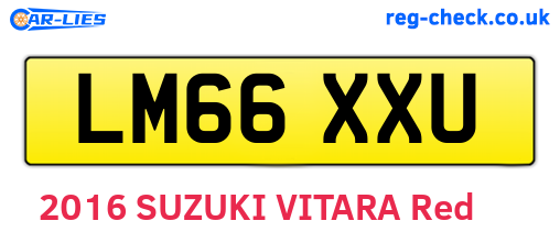 LM66XXU are the vehicle registration plates.