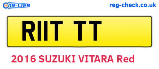 R11TTT are the vehicle registration plates.