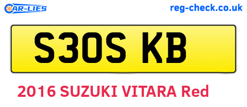 S30SKB are the vehicle registration plates.