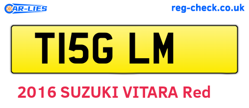T15GLM are the vehicle registration plates.