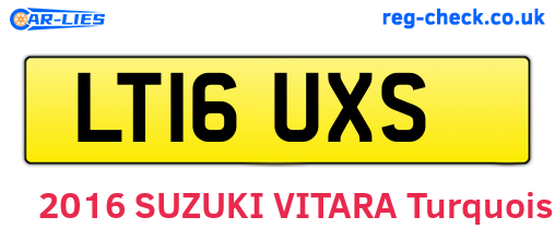 LT16UXS are the vehicle registration plates.