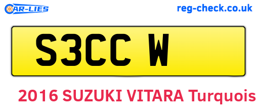 S3CCW are the vehicle registration plates.
