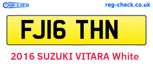 FJ16THN are the vehicle registration plates.
