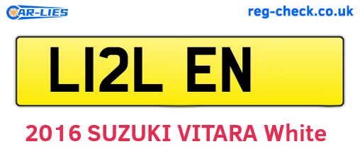L12LEN are the vehicle registration plates.