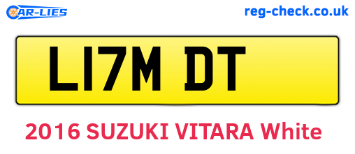 L17MDT are the vehicle registration plates.