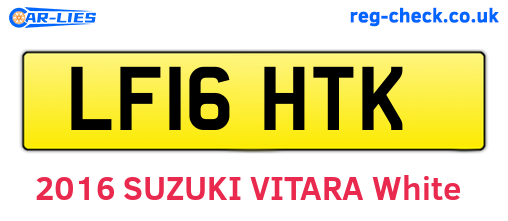 LF16HTK are the vehicle registration plates.