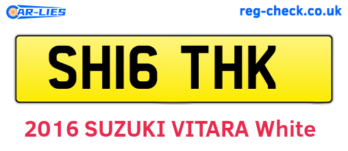 SH16THK are the vehicle registration plates.