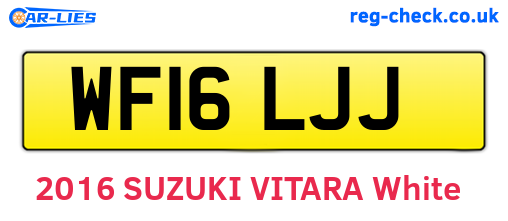 WF16LJJ are the vehicle registration plates.