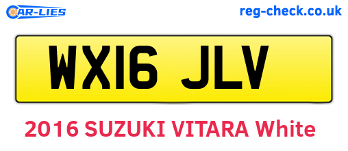 WX16JLV are the vehicle registration plates.