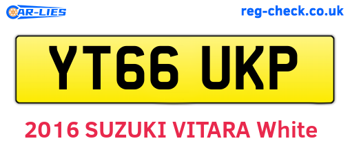 YT66UKP are the vehicle registration plates.