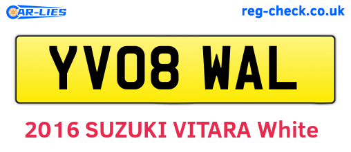 YV08WAL are the vehicle registration plates.