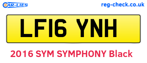 LF16YNH are the vehicle registration plates.
