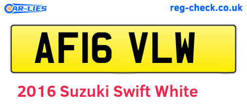 White 2016 Suzuki Swift (AF16VLW)