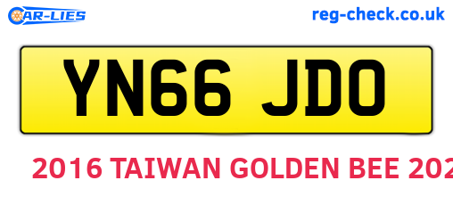 YN66JDO are the vehicle registration plates.