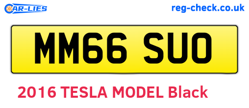 MM66SUO are the vehicle registration plates.