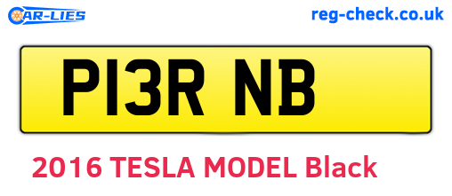 P13RNB are the vehicle registration plates.