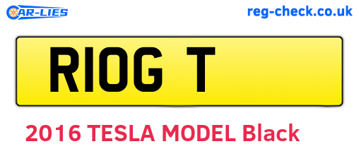 R1OGT are the vehicle registration plates.