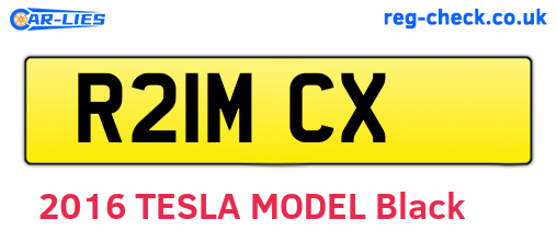 R21MCX are the vehicle registration plates.