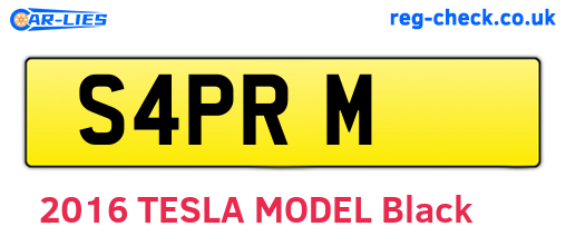 S4PRM are the vehicle registration plates.