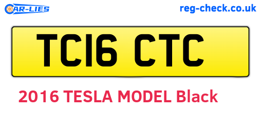 TC16CTC are the vehicle registration plates.