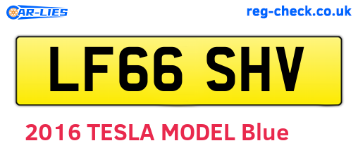 LF66SHV are the vehicle registration plates.