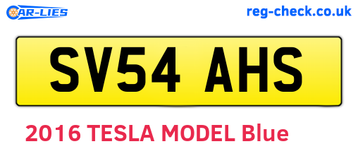 SV54AHS are the vehicle registration plates.