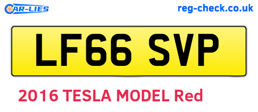 LF66SVP are the vehicle registration plates.