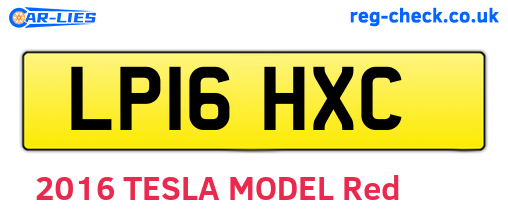 LP16HXC are the vehicle registration plates.