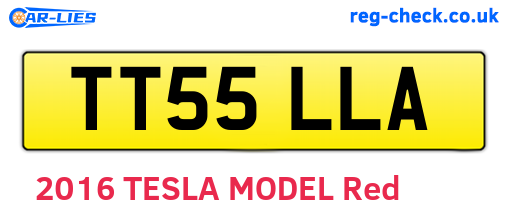 TT55LLA are the vehicle registration plates.