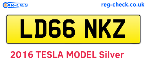 LD66NKZ are the vehicle registration plates.