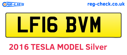 LF16BVM are the vehicle registration plates.
