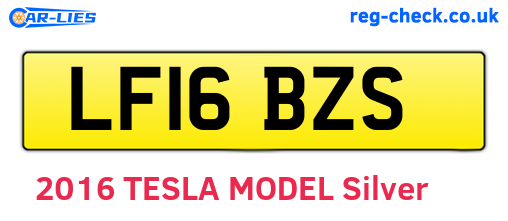LF16BZS are the vehicle registration plates.