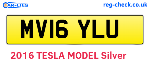 MV16YLU are the vehicle registration plates.