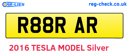 R88RAR are the vehicle registration plates.