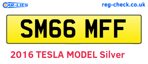 SM66MFF are the vehicle registration plates.