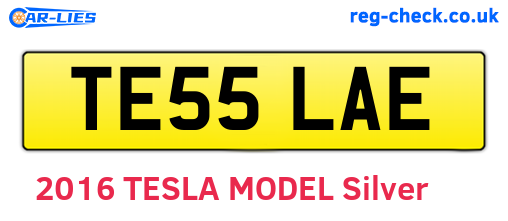 TE55LAE are the vehicle registration plates.