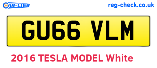 GU66VLM are the vehicle registration plates.