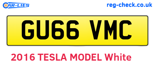 GU66VMC are the vehicle registration plates.