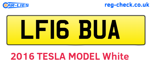 LF16BUA are the vehicle registration plates.
