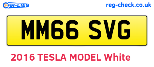 MM66SVG are the vehicle registration plates.