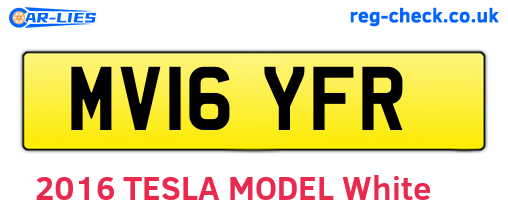 MV16YFR are the vehicle registration plates.