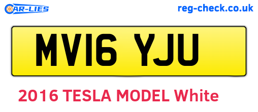 MV16YJU are the vehicle registration plates.