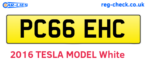 PC66EHC are the vehicle registration plates.