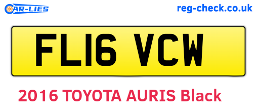 FL16VCW are the vehicle registration plates.