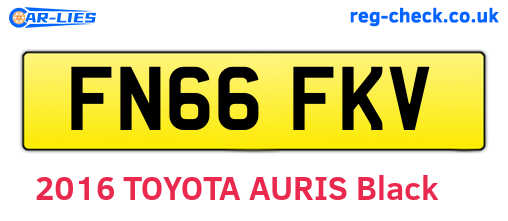 FN66FKV are the vehicle registration plates.